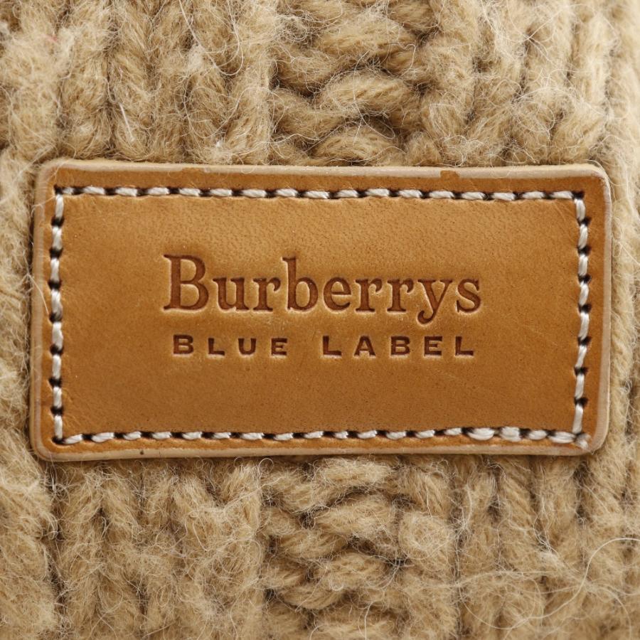 【BURBERRY BLUE LABEL】バーバリーブルーレーベル ニット ウール ベージュ レディース ショルダーバッグ BURBERRY BLUE LABEL（バーバリーブルーレーベル） ニット ショルダー