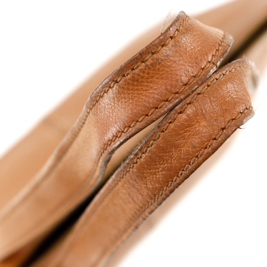 CHANEL（シャネル） ロゴチャーム トートバッグ レザー 茶 レディース