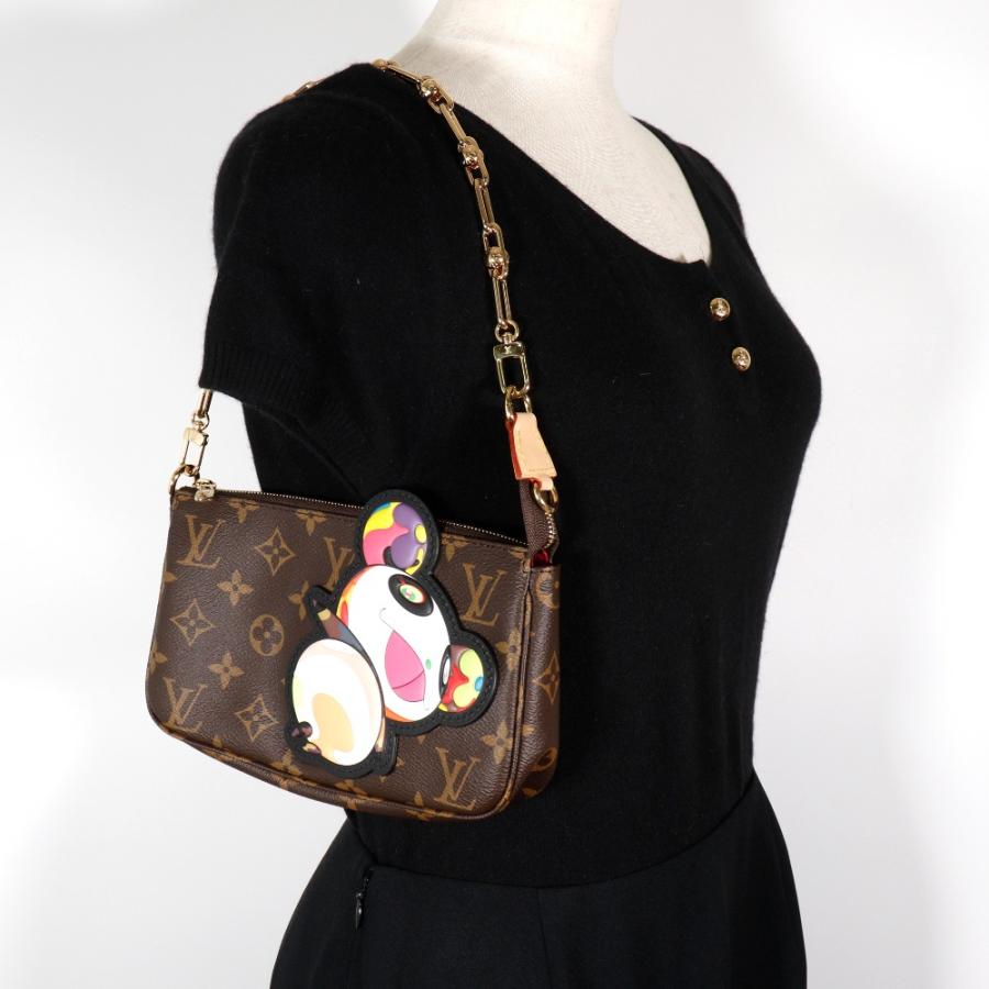 未使用に近い，ルイヴィトン 村上隆限定品アクセソワール M48615 薔薇 LOUIS VUITTON - 極美品､ルイヴィトン 村上隆限定品アクセソワール