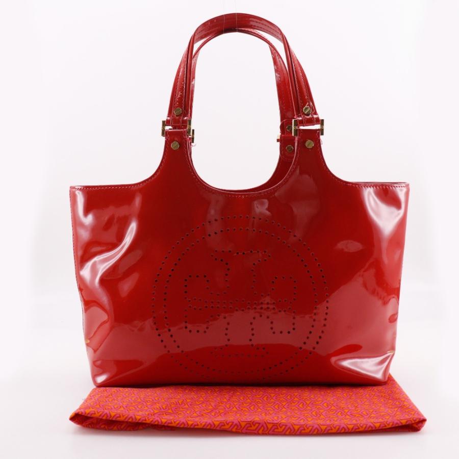 TORY BURCH（トリーバーチ） パンチングロゴ トートバッグ エナメル 