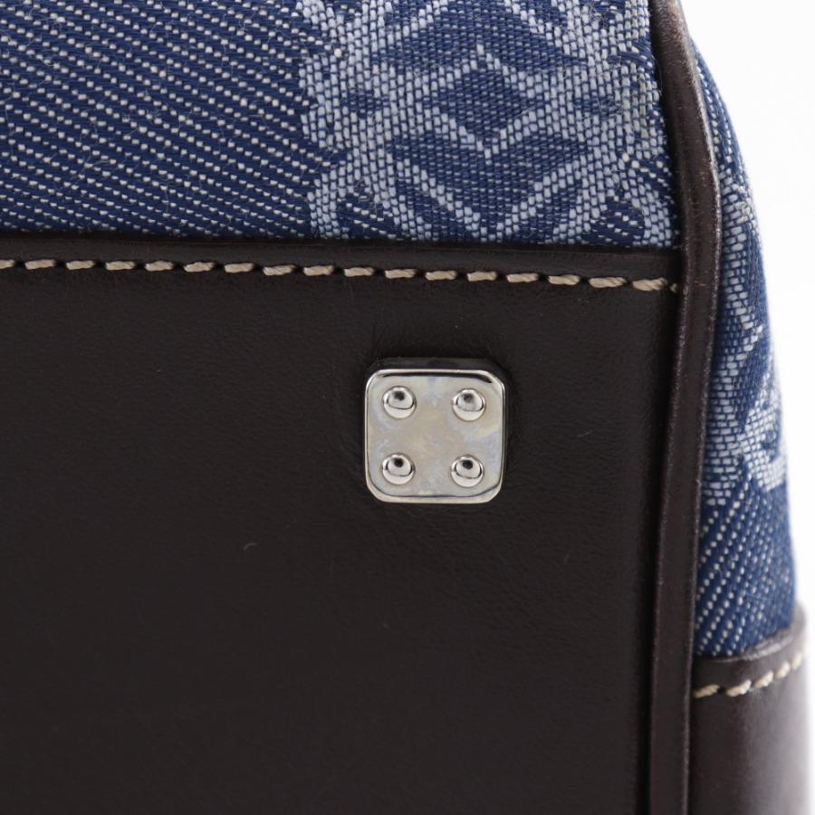 LOEWE（ロエベ） アナグラム ミニボストン ハンドバッグ デニム 青