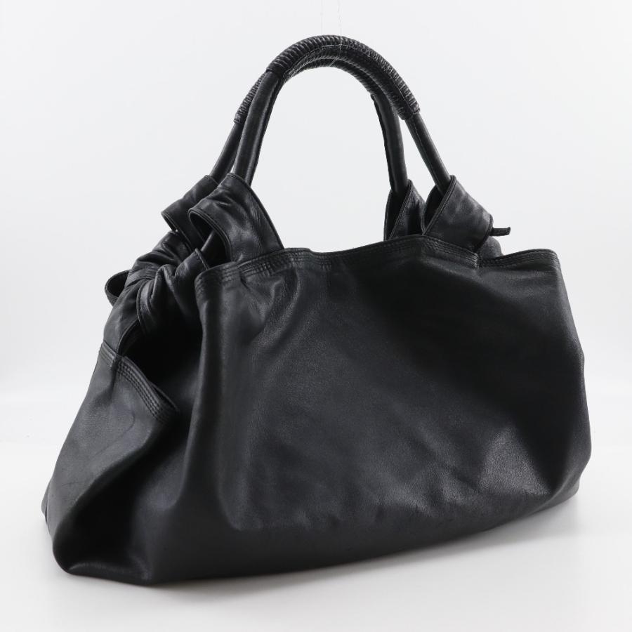 美品　LOEWE オールド　ロエベ ナッパレザー　ハンド　バッグ　黒 LOEWE（ロエベ） ナッパアイレ ハンドバッグ レザー 黒 レディース