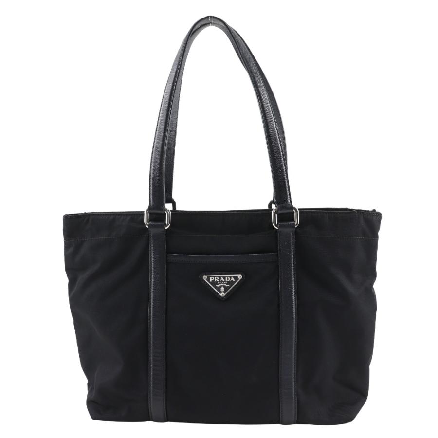 PRADA（プラダ） BR2311 トートバッグ ナイロン×レザー NERO 黒