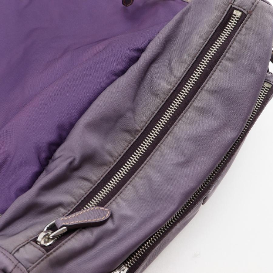 PRADA（プラダ） BT0687 ショルダーバッグ ナイロン×レザー MIRTILLO