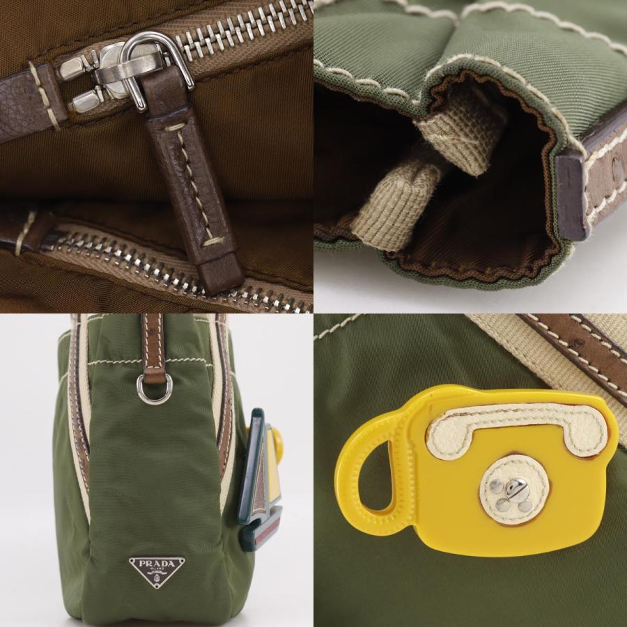 PRADA（プラダ） ミニトート ブローチ付き ハンドバッグ ナイロン