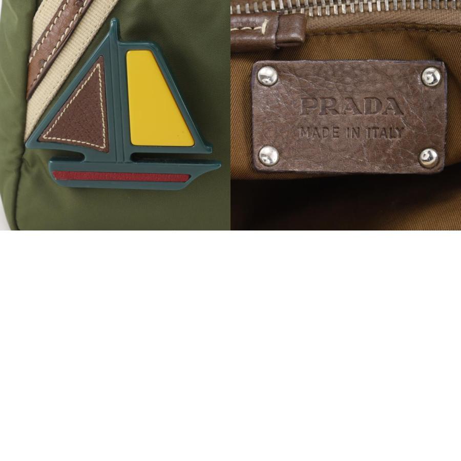 PRADA（プラダ） ミニトート ブローチ付き ハンドバッグ ナイロン