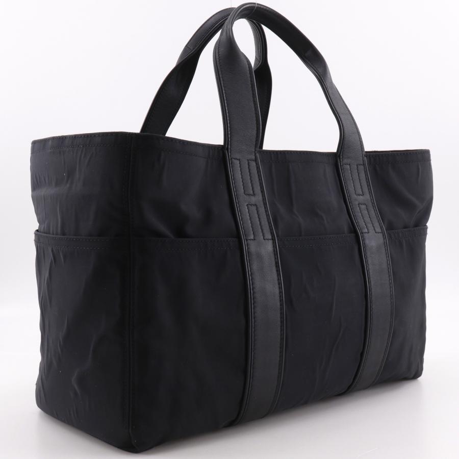 HERMES（エルメス） アカプルコMM ハンドバッグ ナイロン 黒