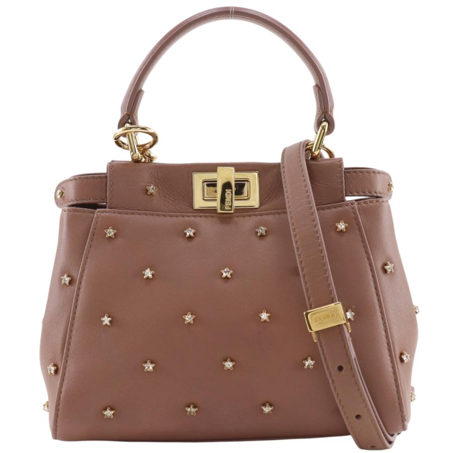 FENDI（フェンディ） ピーカブー XS 2WAYショルダー スタースタッズ