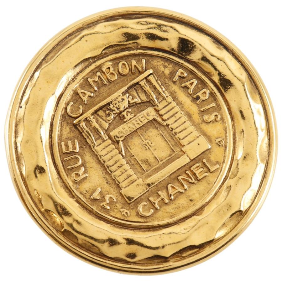 CHANEL シャネル ブローチ カンボン ゴールド ヴィンテージ レディース CHANEL（シャネル） 31 RUE CAMBON ヴィンテージ ブローチ 金メッキ 約