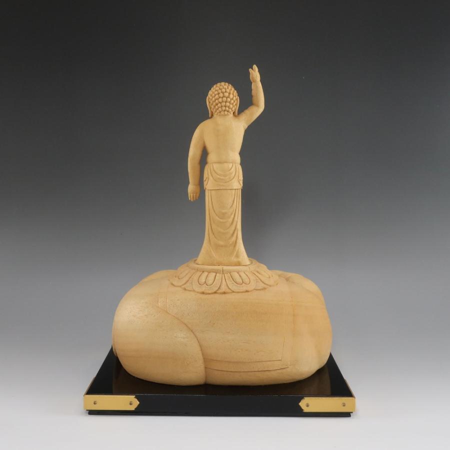 希少作 大佛師 松久宗琳 作 【 誕生仏 】 奉造仏 共箱 四天王寺 成田山 置物 オブジェ 【I180827013】の画像