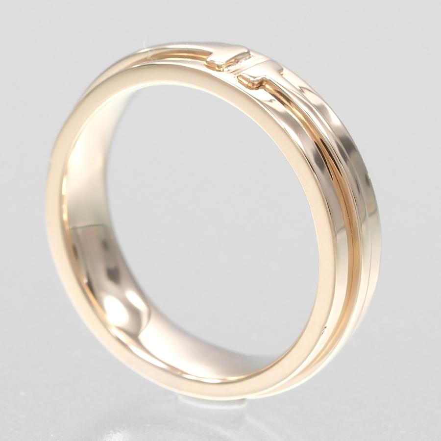 TIFFANY&Co. ティファニー リング T ワイド 17.5号 指輪 K18PG ピンク  
