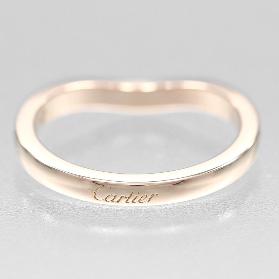 Cartier カルティエ リング バレリーナ カーブ 5号 指輪 K18PG ピンク  