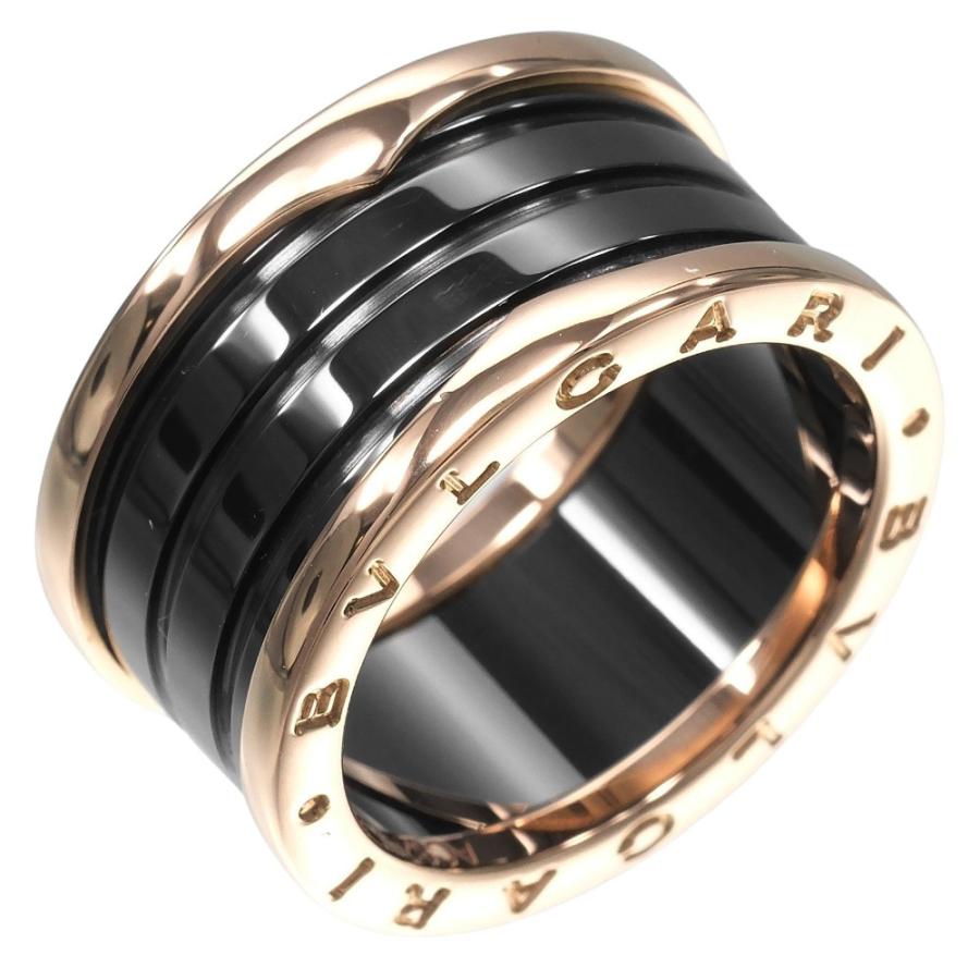 BVLGARI ブルガリ リング ビーゼロワン 4バンド 17号 リング指輪 K18PG  