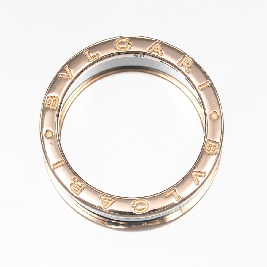BVLGARI ブルガリ リング ビーゼロワン 4バンド 17号 リング指輪 K18PG  