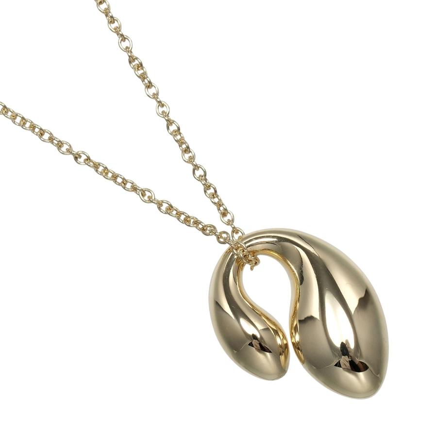 TIFFANY&Co. ティファニー ネックレス ダブル ティアドロップ K18YG  