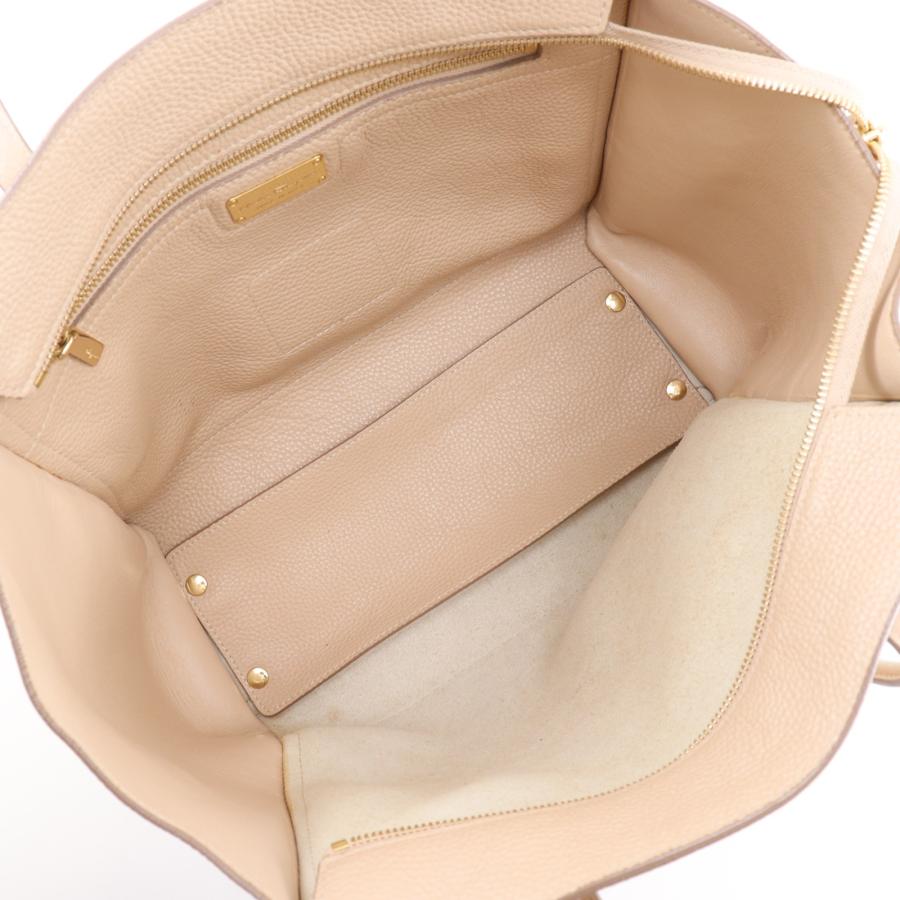 特価　サルヴァトーレフェラガモ　エイミー　Amy トートバッグ　レザー　ベージュ Salvatore Ferragamo サルヴァトーレフェラガモ エイミー AMY