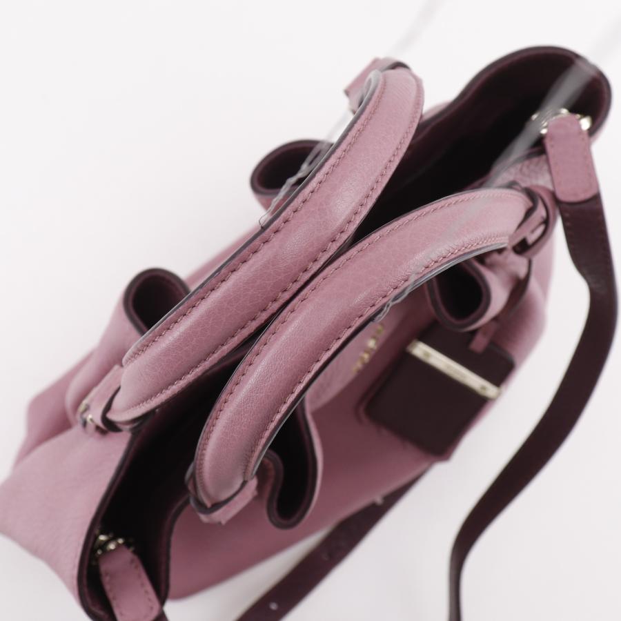 TOD'S トッズ フラワーバッグ 2WAYショルダー ハンドバッグ カーフ