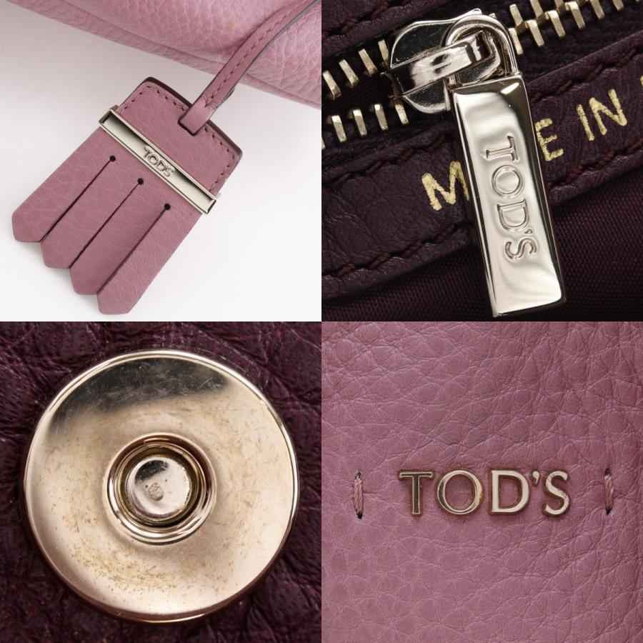 TOD'S トッズ フラワーバッグ 2WAYショルダー ハンドバッグ カーフ