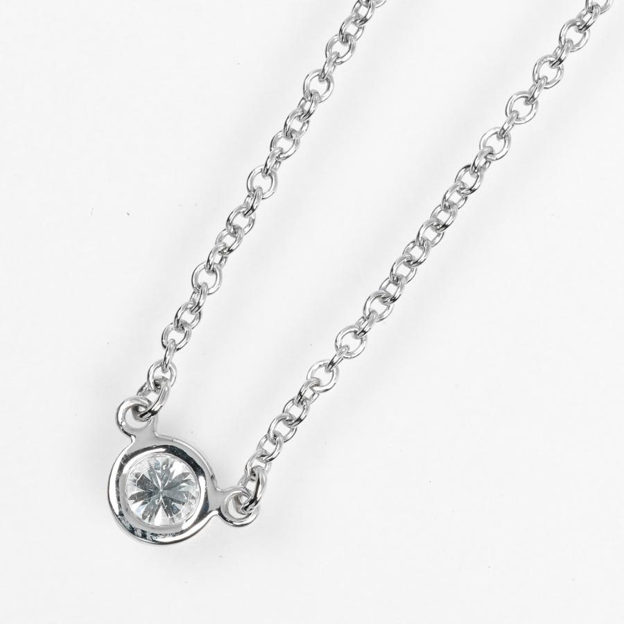 TIFFANY&CO. バイザヤード ネックレストップ幅約3.8mm Pt950