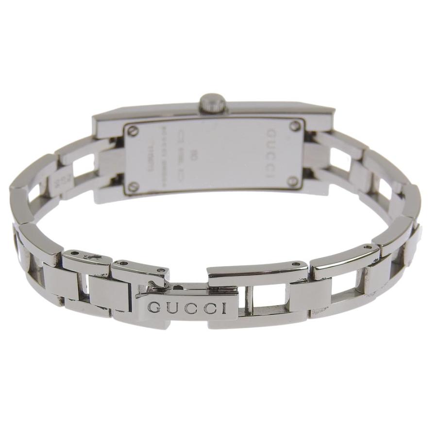 GUCCI グッチ 3Pダイヤ 110 腕時計 SS シルバー クオーツ アナログ表示