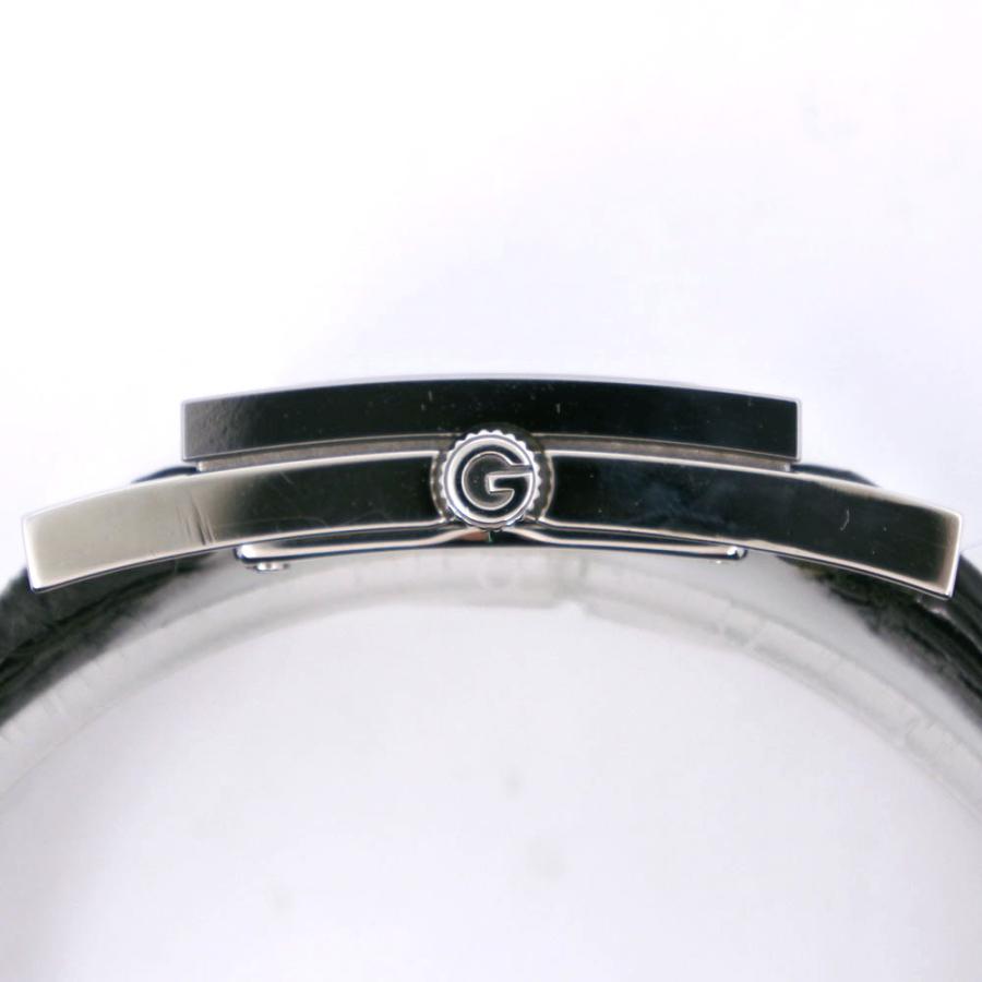GUCCI（グッチ） 7900L.1 腕時計 SS×レザー 黒 クオーツ アナログ表示