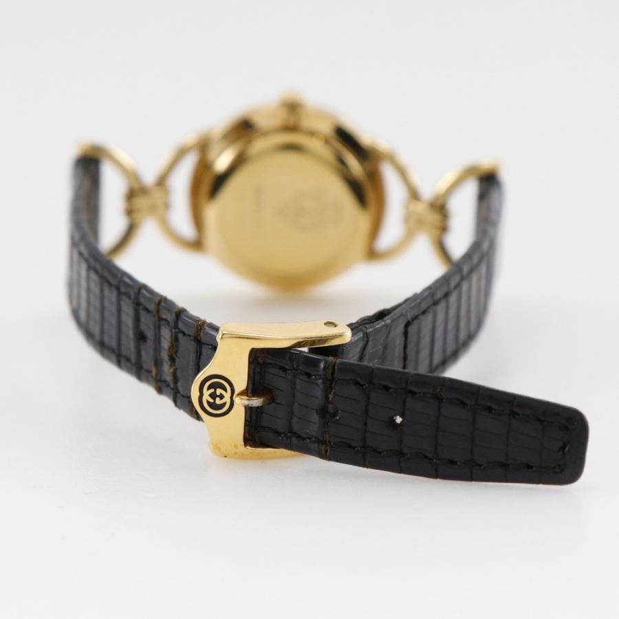 GUCCI（グッチ） 6000.2.L 腕時計 金メッキ×レザー レディース