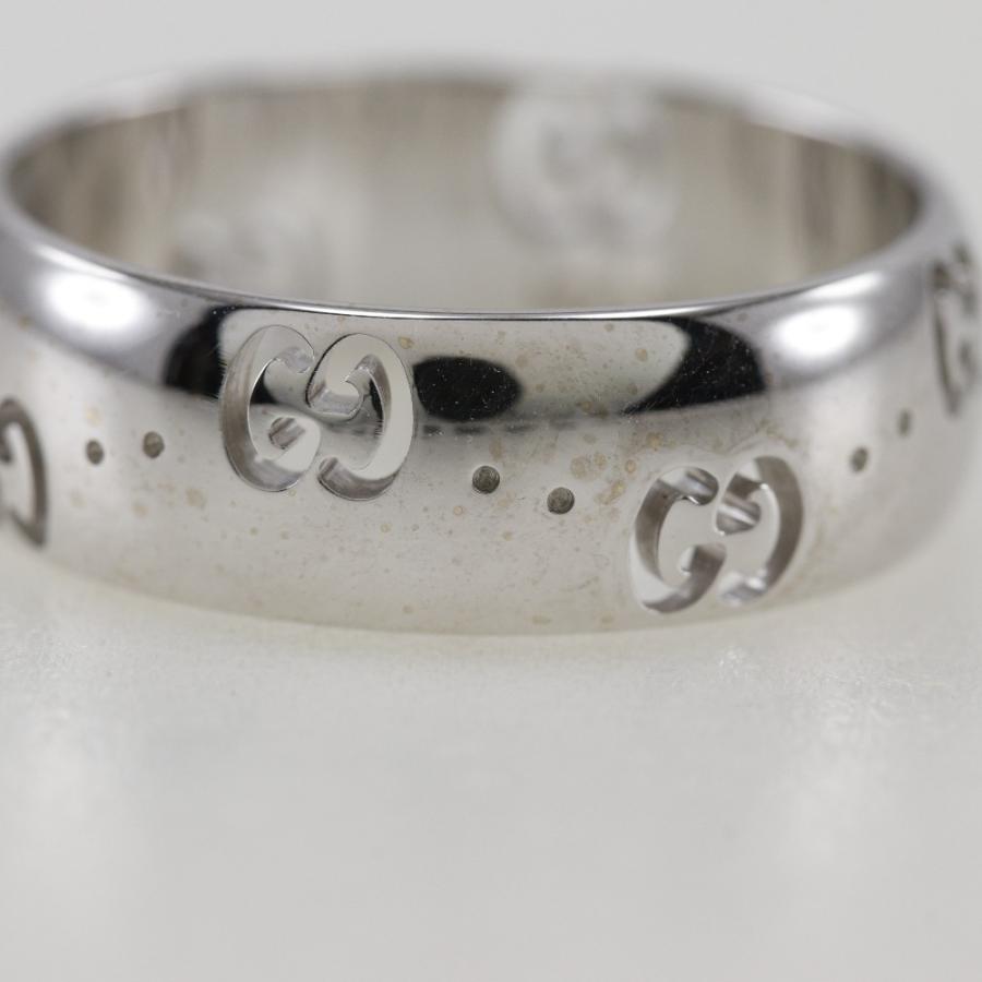 GUCCI グッチ アイコン リング・指輪 K18WG 11.5号 約4.5g レディース  