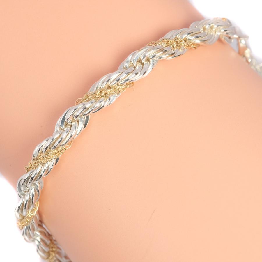 ティファニー ツイストチェーン コンビ ヴィンテージ ブレスレット