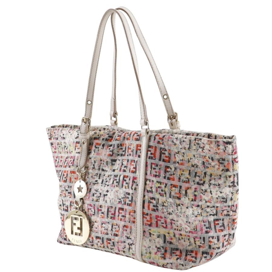 FENDI フェンディ ズッキーノ 8BH214 キャンバス ピンク トートバッグ レディース FENDI（フェンディ） ズッキーノ 8BH214 トートバッグ キャンバス