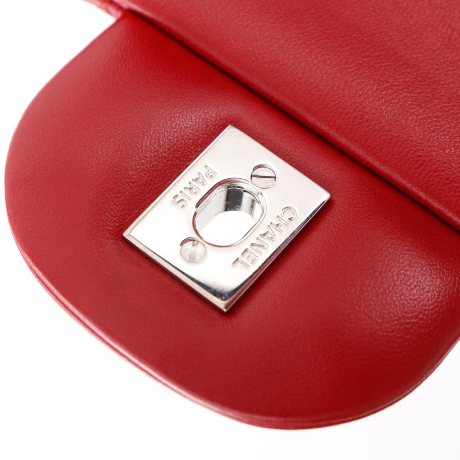CHANEL シャネル デカマトラッセ30 クラシック ラージチェーンショルダー A58600 ラムスキン 赤 レディース【I191625036】中古の画像
