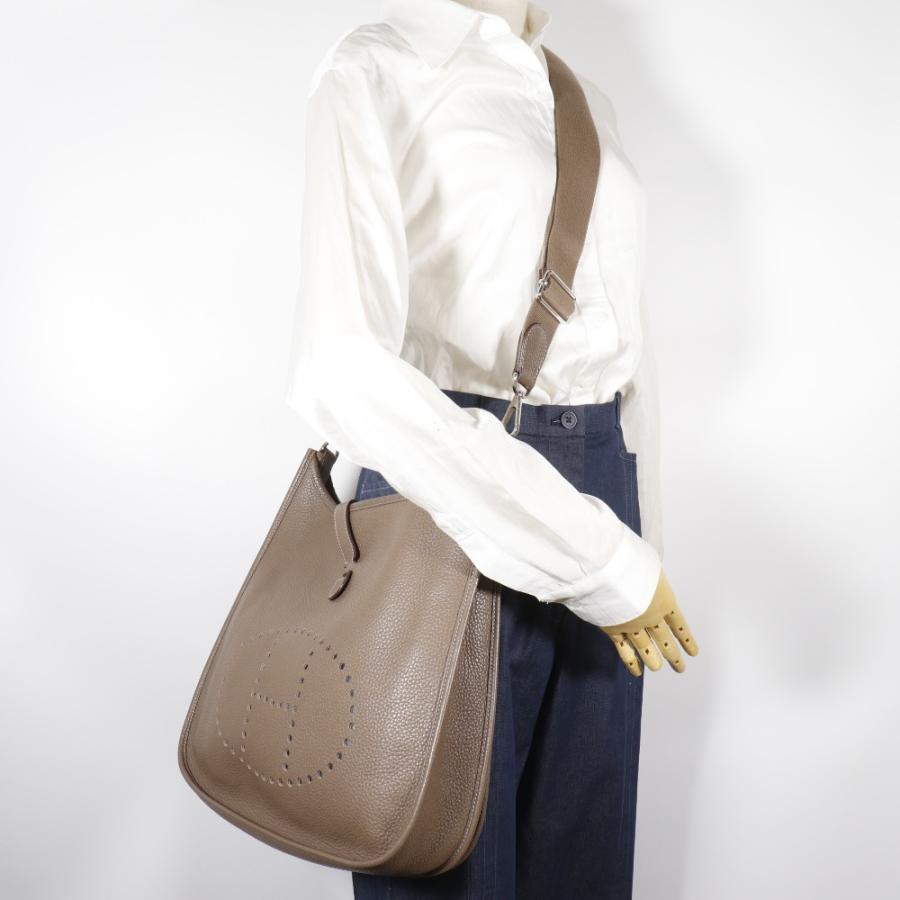 【HERMES】エルメス エヴリン3GM エブリン トリヨンクレマンス エトゥープ シルバー金具 □P レディース ショルダーバッグ HERMES（エルメス） エヴリン3GM エブリン □P ショルダーバッグ