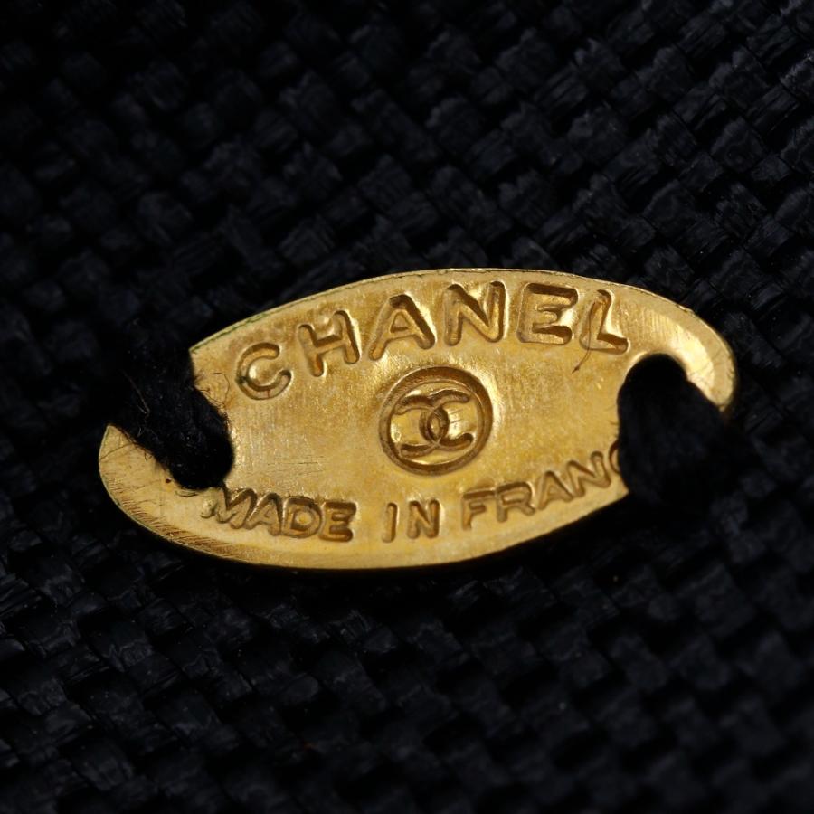 シャネル髪飾り、サテン地、黒 CHANEL（シャネル） カメリアリボン バレッタ サテン 黒 レディース