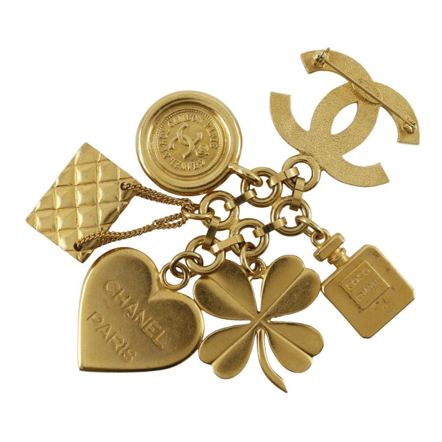 CHANEL シャネル アイコンチャーム ヴィンテージ ココマーク 96P ブローチ 金メッキ 約74.2g レディース【I191625053】中古_1