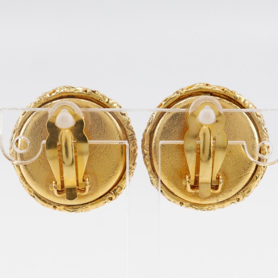 CHANEL シャネル ココマーク 溶岩 ミラー ヴィンテージ 93A イヤリング  