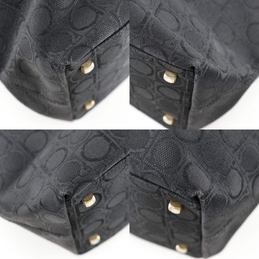 Salvatore Ferragamo サルヴァトーレフェラガモ ガンチーニ AU-21-2812 ナイロンキャンバス 黒 Salvatore Ferragamo サルヴァトーレフェラガモ ガンチーニ AU-21-2812