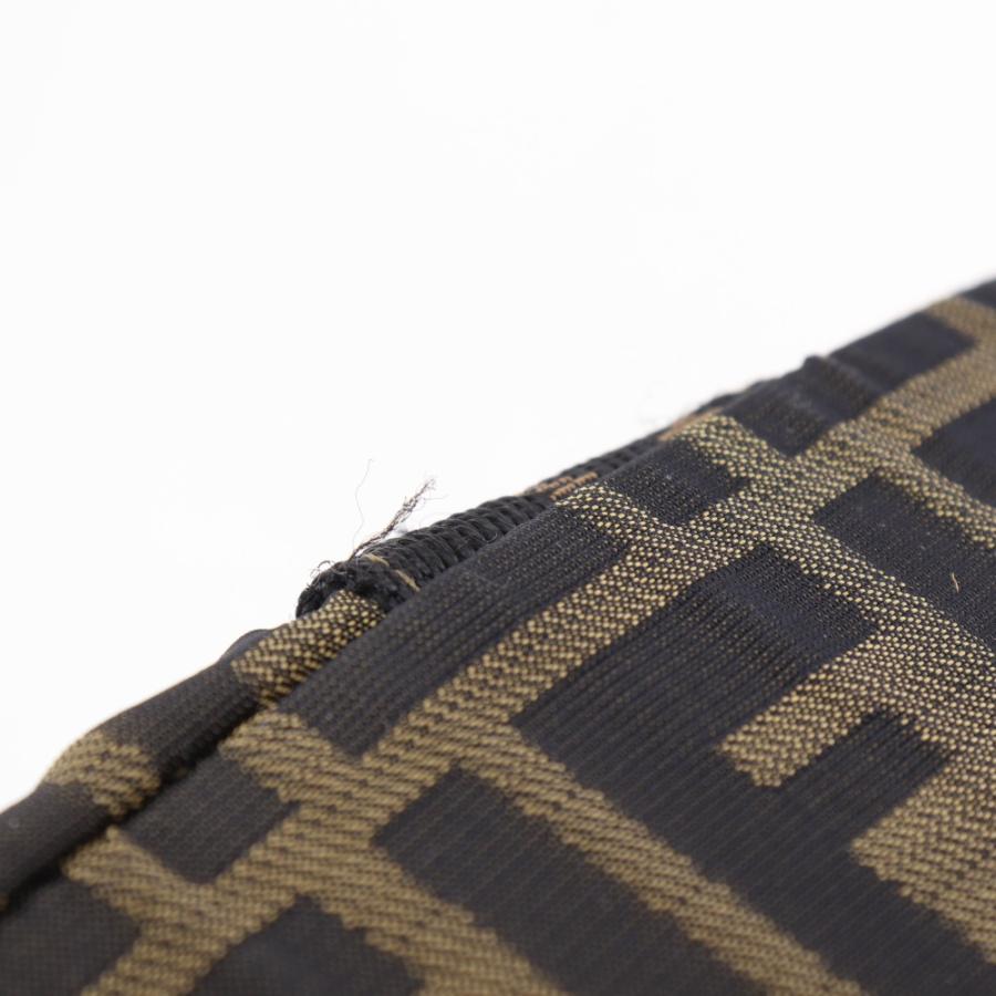 FENDI（フェンディ） ズッカ ハンドバッグ ナイロンキャンバス 茶