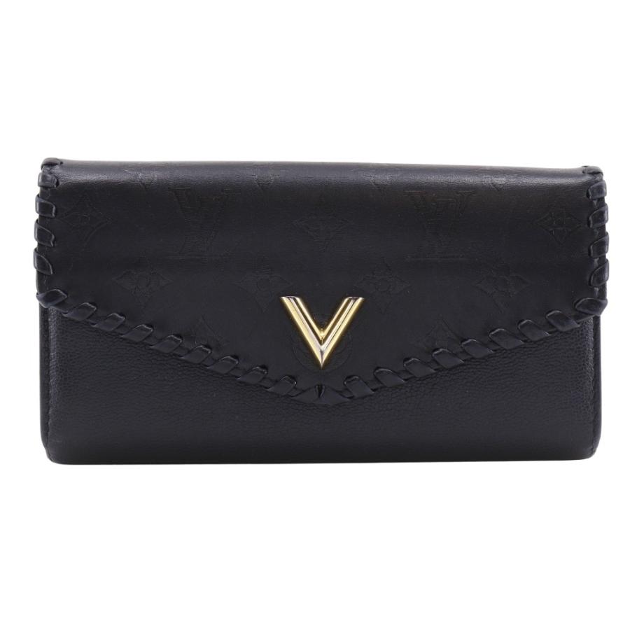 極美品◆ルイヴィトン ポルトフォイユ ヴェリー モノグラムグラセ ノワール ルイ ヴィトン ポルトフォイユ・ヴェリー レザー ノワール