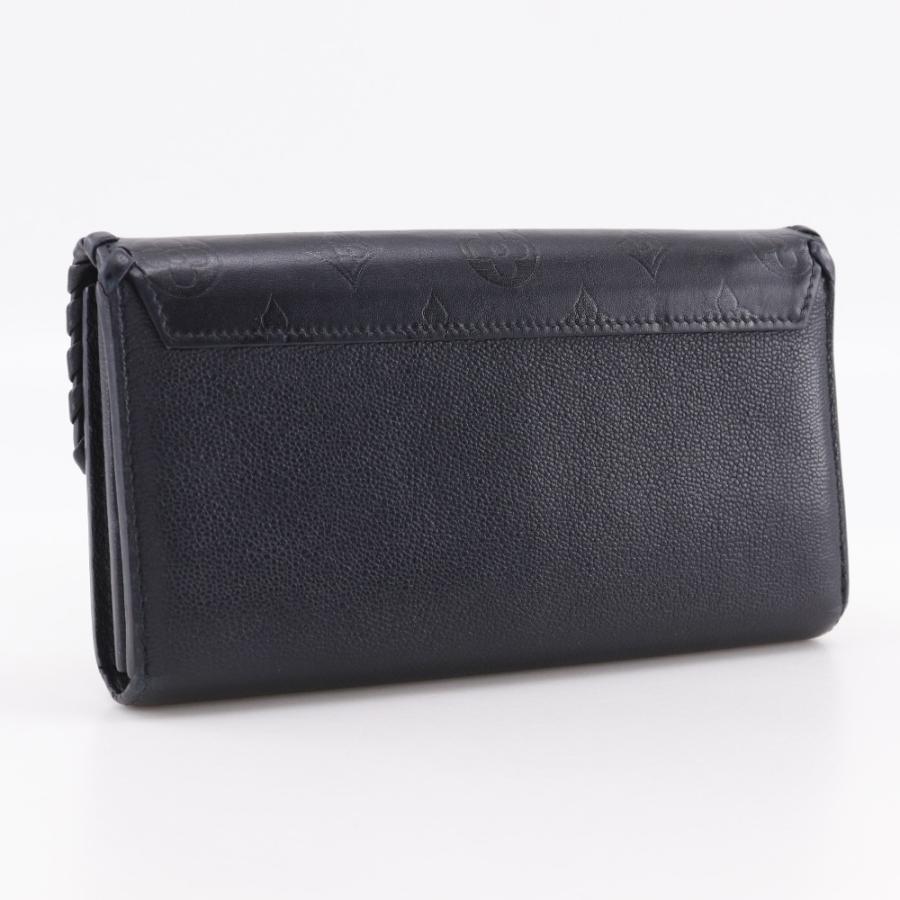 Louis Vuitton ブラック レザー 長財布 LOUIS VUITTON（ルイ・ヴィトン） ポルトフォイユ・ヴェリー