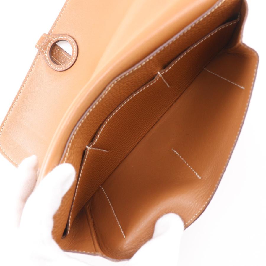 HERMES エルメス ドゴンGM □J 長財布 トリヨンクレマンス ゴールド 茶  