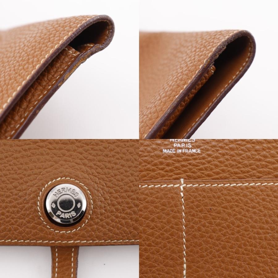 HERMES（エルメス） ドゴンGM □J 長財布 トリヨンクレマンス ゴールド