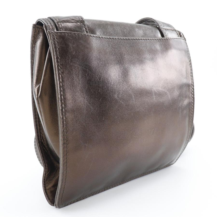 CHANEL シャネル ワンショルダー ショルダーバッグ カーフ ブロンズ  