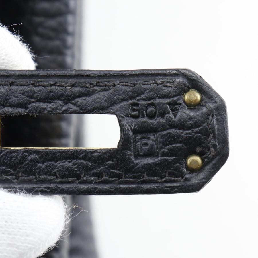 HERMES（エルメス） バーキン35 □F ハンドバッグ アルデンヌ 黒 