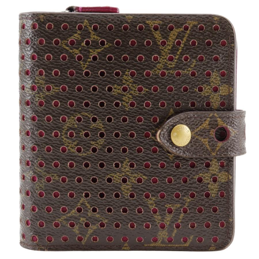 LOUIS VUITTON ルイ・ヴィトン コンパクトジップ モノグラム・ペルフォ 