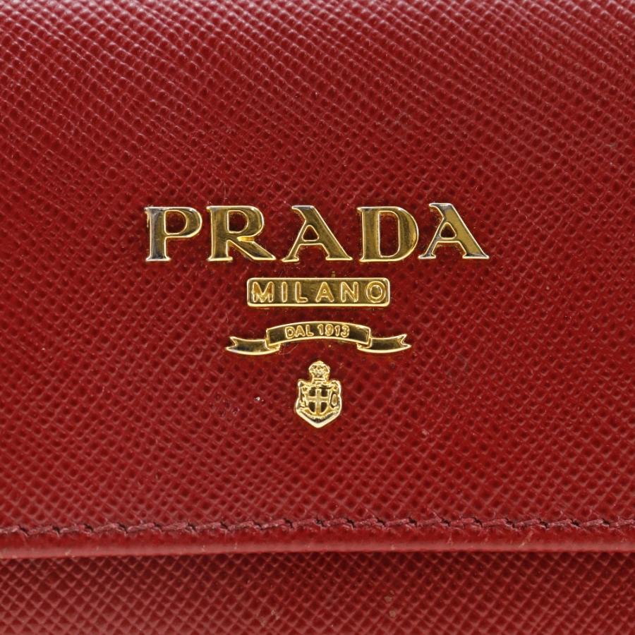 PRADA プラダ キーケース サフィアーノ 赤 レディース【I191824087