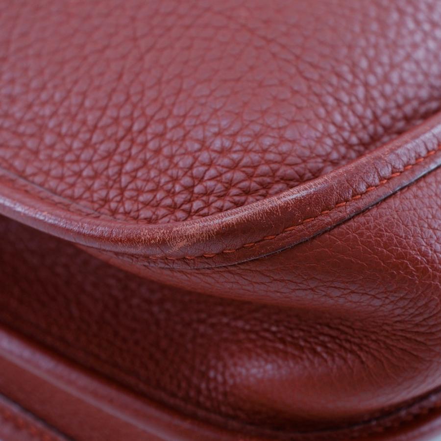 HERMES エルメス エブリン2PM □J ショルダーバッグ トリヨンクレマンス 赤/シルバー金具 レディース【I191824113】中古_3