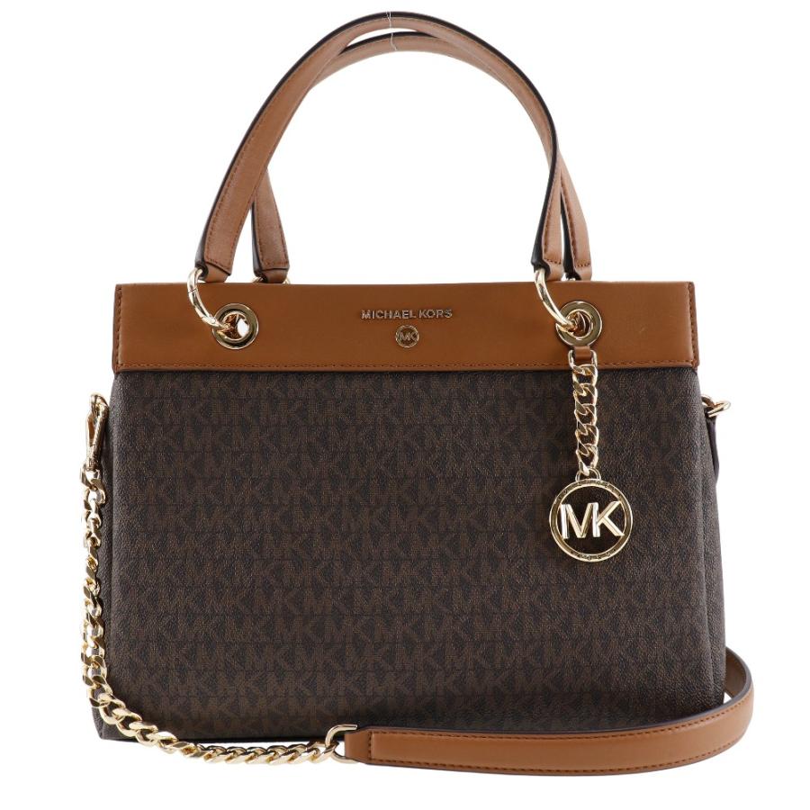 Michael Kors マイケルコース スーザン 2WAYショルダー 30F1GUSS2B PVC 茶 ハンドバッグ MICHAEL KORS（マイケルコース） スーザン 2WAYショルダー 30F1GUSS2B