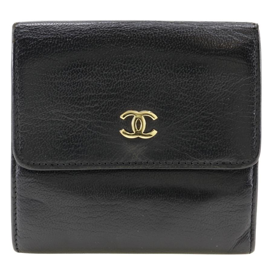 CHANEL（シャネル） ココマーク Wホック A13456 二つ折り財布 カーフ
