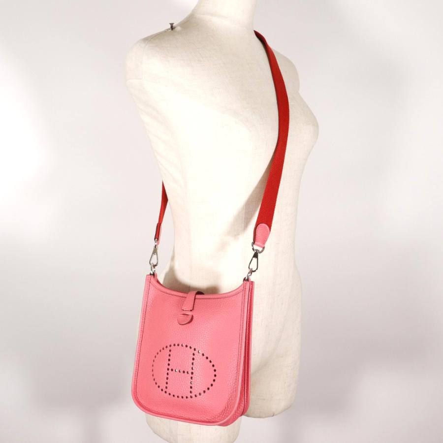 HERMES エブリンtpm ピンク ショルダーバッグ