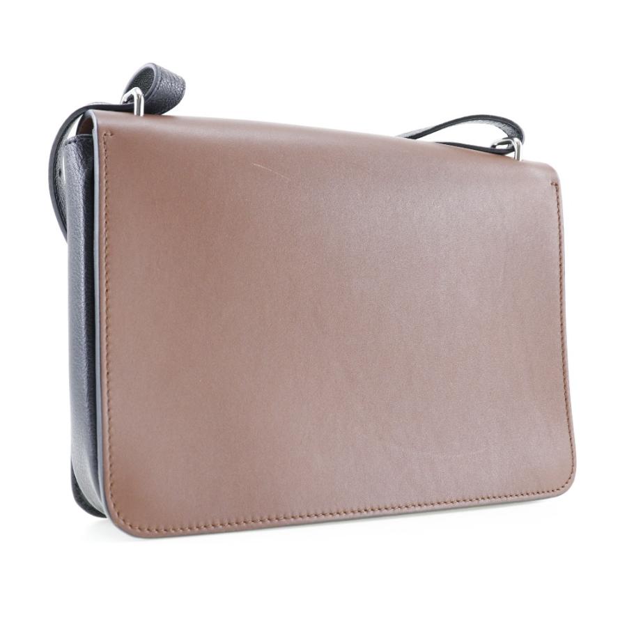 【BURBERRY】バーバリー Dリング バイカラー カーフ 茶/黒 レディース ショルダーバッグ BURBERRY（バーバリー） Dリング バイカラー ショルダーバッグ カーフ
