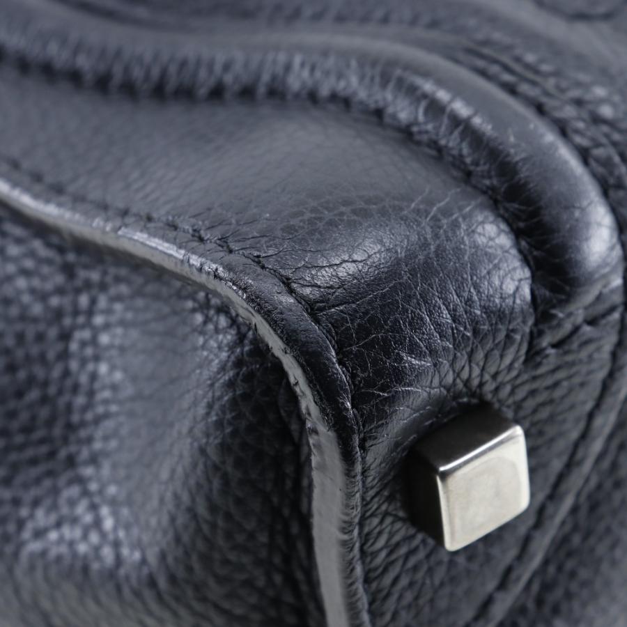 CELINE セリーヌ ラゲージ マイクロショッパー 167793 ハンドバッグ カーフ 黒 レディース【I191923068】中古_3